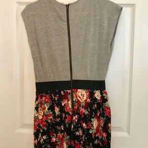 Mini dress - jersey knit + floral print